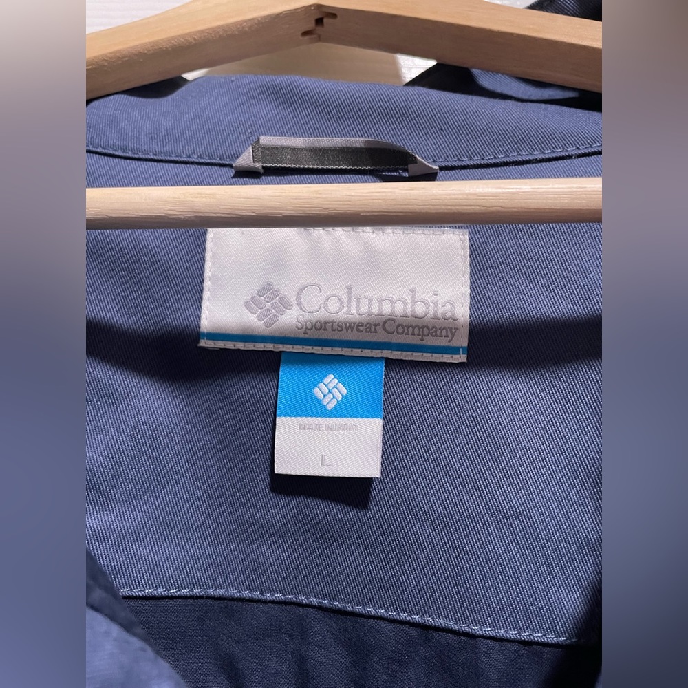 Columbia Jacket Full Zip Snap Button Collared Can… - image 2